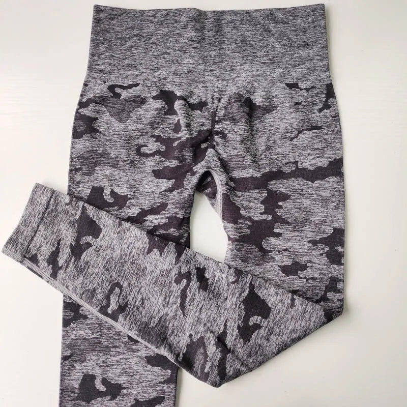 High Waist Camo Seamless Leggings